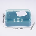 thumbnail image 3 of Soap Container With Lid, Usavan Cute Character Soap Holder for Clean Storage, Efficient Water Drainage Compact Portable Soap Box for Bathroom Travel Dorm, 3 of 7