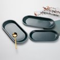 thumbnail image 3 of Plateau de Rangement Mini Portable Ovale en Acier Inoxydable pour Serviettes Outil de Cuisine Ménager, 3 of 6