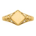 thumbnail image 4 of 14k Yellow Gold 8.0x8.5mm Signet Ring, 4 of 9