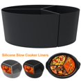 thumbnail image 1 of 3Pcs Slow Cooker Divider Liner Reusable Slow Cooker Divider Insert Heat Resistant Silicone Slow Cooker Divider for 6 QT Pot Kitchen Cooking, 1 of 8