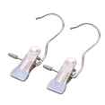 thumbnail image 2 of TopLLC Wall Hooks, Hooks for Hanging 2PCS Essential For Home Life 6 Color Optional Stainless Steel Clothes Hanger Hook Design Traceless Storage Easy To Dry Shorts Socks Fabrics A clothespin, 2 of 8