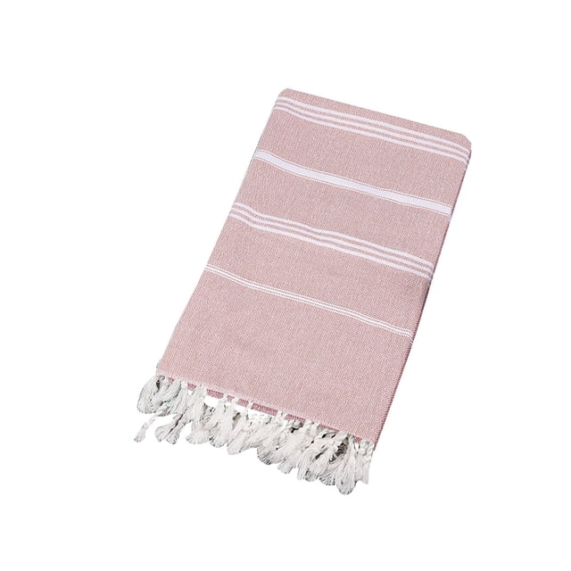 Serviette de Plage Turque Antiadhésive Motif Rayé Sable pour Adultes Châle de Sauna Extérieur