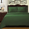 thumbnail image 3 of 400 Thread Count Egyptian Cotton Twin Duvet Cover Set Solid  Hunter Green, 3 of 5