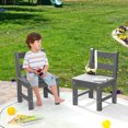 thumbnail image 4 of Gymax 2 Pcs Chaises pour Enfants Intérieur Extérieur Robuste Tout Temps Chaise d'Apprentissage pour Enfants Gris, 4 of 8