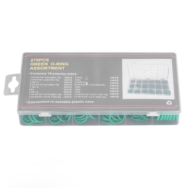 O Ring,270Pcs Green O Ring Rubber O Ring O Ring Set High Capacity