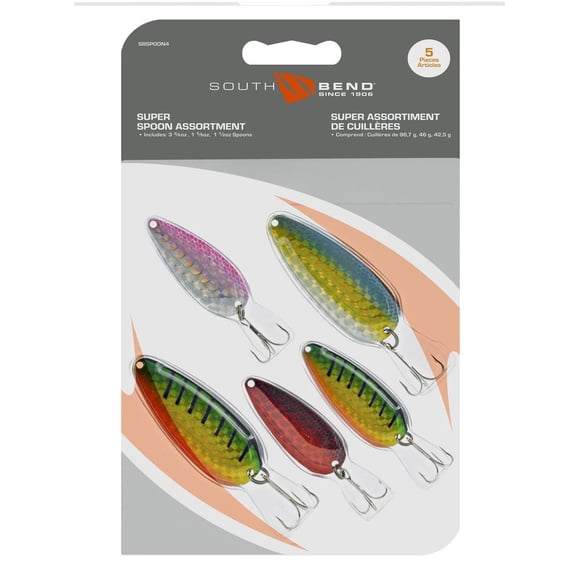 South Bend SBSPOON4 Assortiment de cuillères prisme, paquet de 5