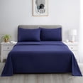 thumbnail image 4 of Marina Decoration 600 Thread Count Ultra Soft Deep Pocket Hotel Standard Solid Bedding Long Staple Percale Cotton All Season Sheet Set with Pillowcase, 4 of 7