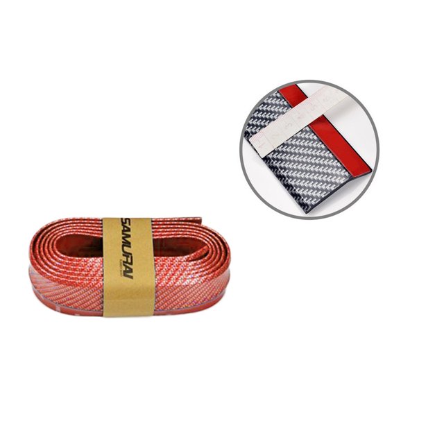 Front Bumper Cover Universal Car Front Lip Protector Guard Flexible Bumper Protective Rubber Strap 2.5m