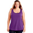 thumbnail image 1 of Just My Size Débardeur Femme Cool DRI Col Rond, 5X, Prune Dream, 1 of 1