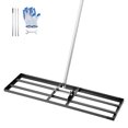 thumbnail image 1 of VEVOR 10x36in Lawn Leveling Rake Heavy Duty 83.9in Adjustable Handle for Yard & Garden, 1 of 9