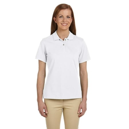 Harriton Ladies' 6 oz. Ringspun Cotton Piqué Short-Sleeve Polo