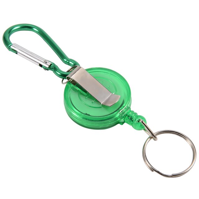 Fly Fishing Zinger Retractor, 3Pcs Retractable Reel Holder Wear Durable Nylon Cord Stopper Retractable Reel Holder Key Chain Fly Fishing Tool