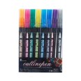 thumbnail image 2 of ZXNWN Double Line Outline Pen Set Glitter Gel Pens for Adult Coloring Books DIY Crafts 8pc Set A, 2 of 9