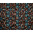 thumbnail image 4 of oneOone Polyester Lycra Fabric Leaves & Floral Block Printed Craft Fabric BTY 56 Inch Wide, 4 of 4