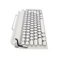 thumbnail image 2 of Mechanical Keyboard, Typewriter Mechanical Keyboard 2000mA Capacity  5.0 Support 3 Devices FN Master  For Tablet White, 2 of 8
