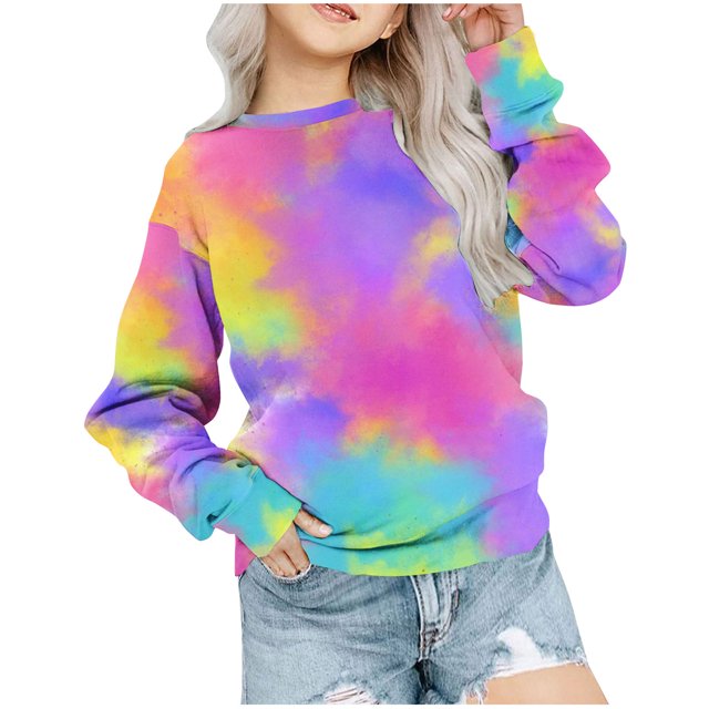Yuyuzo Chandails à Manches Longues pour Filles, Col Rond, Ample, Décontracté, Confortable, à Blocs de Couleur, Automne