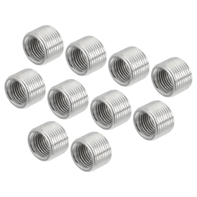 Unique Bargains M14 Mâle à M10 Femelle Adaptateur 10mm Long Manchon Réducteur Filetage Réducteur Écrou Insert 10 Pack