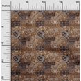 thumbnail image 2 of oneOone Tissu en Polyester Spandex Brun Fauve Tissu de Robe Patchwork Tissu Imprimé au Mètre 56 Pouces de Large, 2 of 5