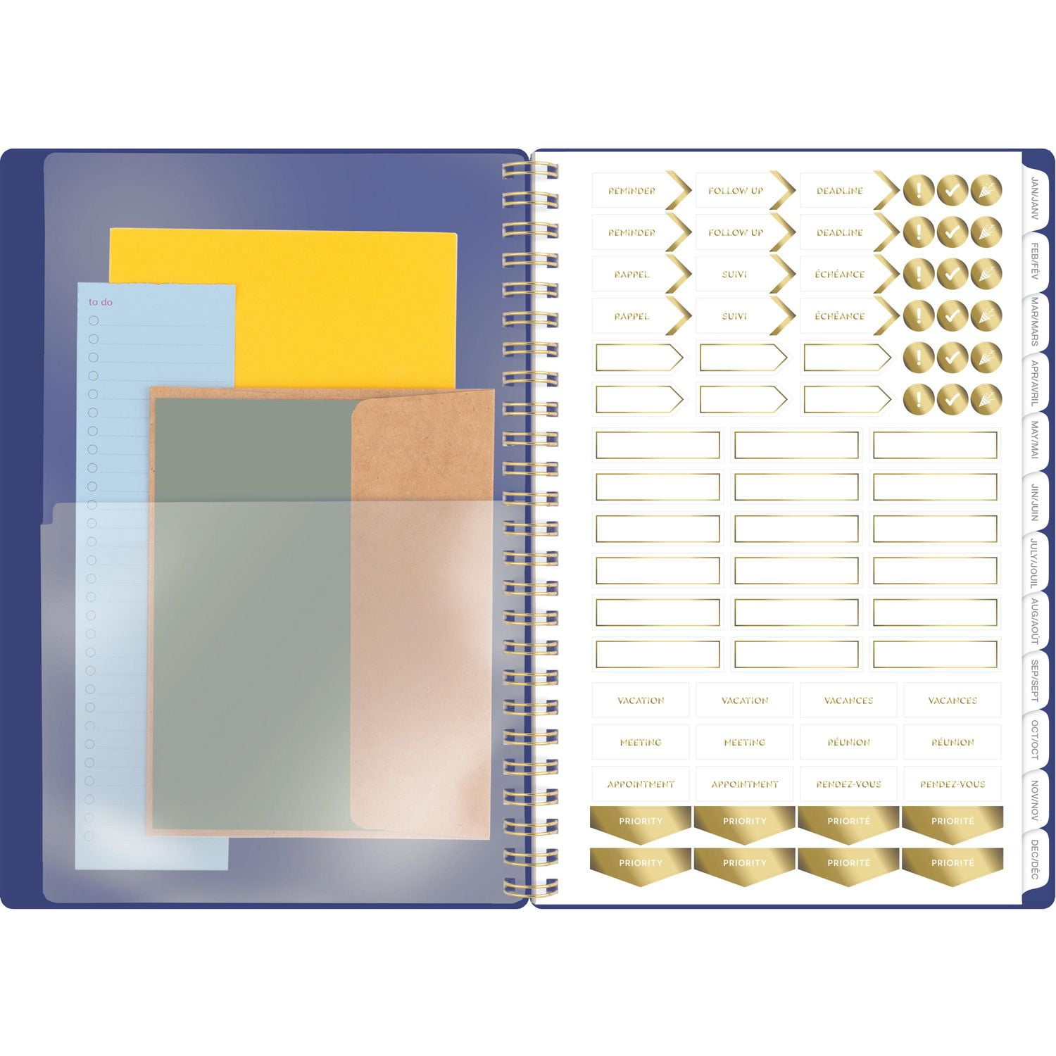 Agenda hebdomadaire Cambridge Workstyle Classic Navy 2026