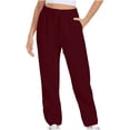 thumbnail image 1 of Timegard Womens Sweatpants Jogger Pants Elastic Waist Solid Color Trousers with Pockets Workout Pants, 1 of 6
