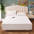 thumbnail image 4 of Danhjin Polyester Fitted Sheet Double Bed Fitted Sheet Piece Non Slip Fixed Bed Cover All Inclusive Mattress Protection Bed Cover Soft Fiber Suitable for Sleeping Naked, 4 of 6