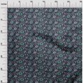 thumbnail image 2 of oneOone Cotton Poplin Fabric Leaves & Floral Block Printed Craft Fabric BTY 56 Inch Wide, 2 of 5