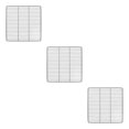 thumbnail image 3 of Transemion Portable Pet Playpen Panel Cage Fence Metal Guinea pig Wire dense black Grid 3Set, 3 of 6