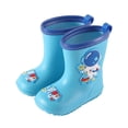 thumbnail image 1 of Gyexs Rain Boots for Toddlers Waterproof Handles Easy on Rubber Lightweight Rainboot Waterproof Handles Easy on Rubber Lightweight Rainboot Blue, 2-2.5 Years, 1 of 5