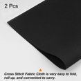 thumbnail image 3 of Unique Bargains 2Pieces 14 Count Cross Stitch Cloth 20 by 28 Inch Embroidery Fabric, Black, 3 of 6