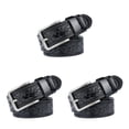 thumbnail image 1 of relayinert Classy And Durable PU Belt For Men Wear-resistant And Fine Workmanship Coffee Black 115cm 3Set, 1 of 6