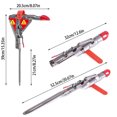 thumbnail image 3 of TIELUTT Automatic Spring Fishing Rod Holder Stainless Steel Fishing Pole Stand with Spring Tip Up Action for Ground Support Float Suits for Ice for Dad Sturgeon Gear Sunfish Walleye Rigs for Trolling, 3 of 8