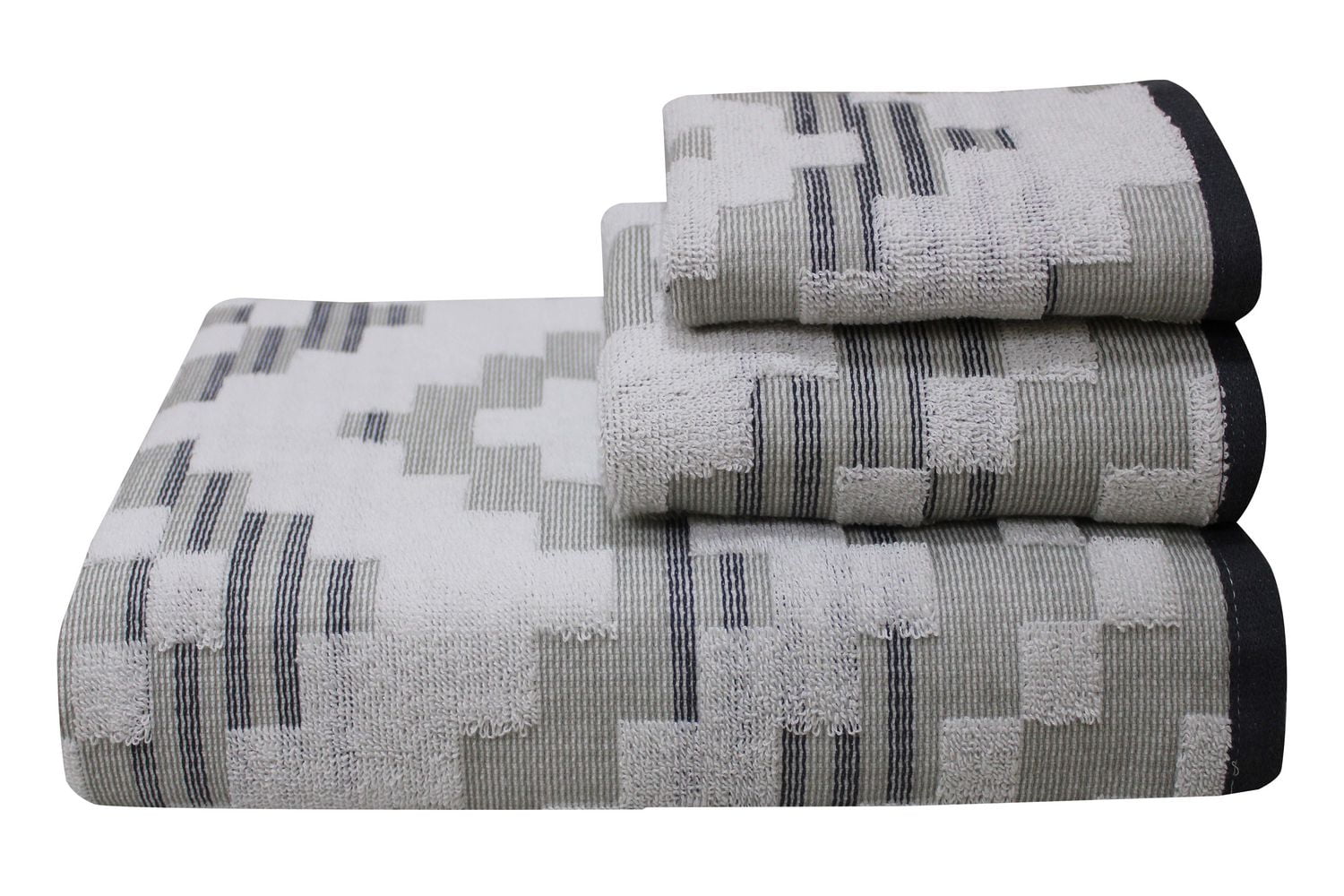 Hometrends Fashion Washcloth, Grey, 1 Piece