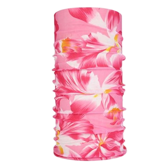 pitrice Cagoule Col Montant Tube Bandanas Sans Couture Écharpes Anti-Poussière Turbans Respirants pour Extérieur Randonnée Fleur Rose