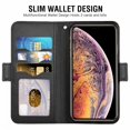 thumbnail image 2 of Iphone Xs Max Cover, Shockproof Mobile Phone Cover Rfid Protection Card Slot Stand Function Magnet, Tpu Protective Cover Case Compatible with Iphone Xs Max 6.5 Black, 2 of 7
