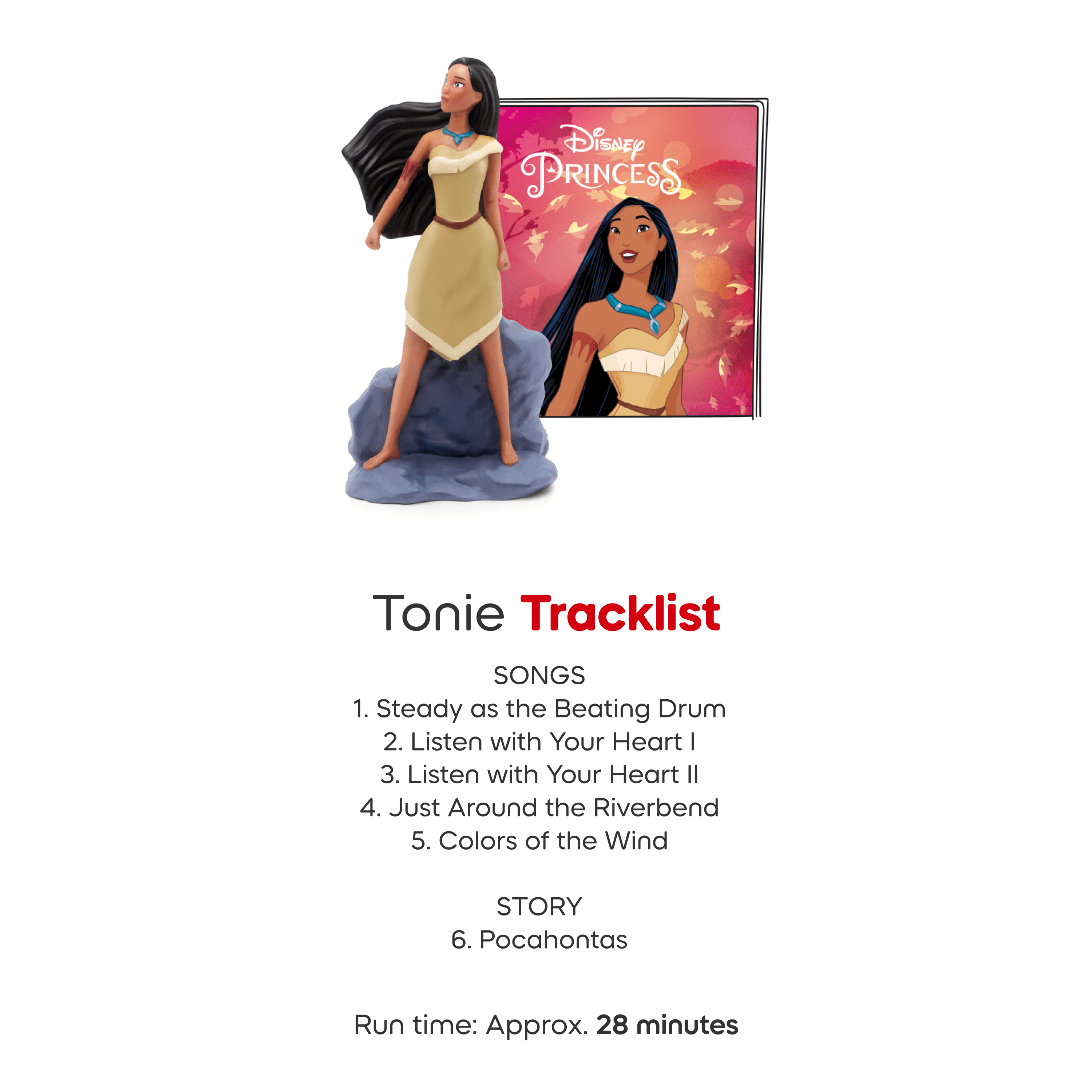 Tonies Pocahontas Audio Play Character from Disney