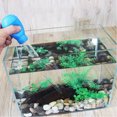 thumbnail image 3 of Trayknick Multifunctional Home Fish Tank Mini Water Changer Gravel Cleaning Dropper Feeder Blue, 3 of 6