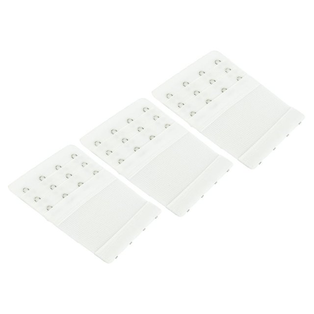 CUITING Rallonge de Soutien-Gorge Extensible Élastique à 4 Crochets Noir (Lot de 3)