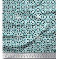 thumbnail image 1 of Soimoi Silk Fabric Floral Block Printed Fabric 1 Yard 42 Inch Wide, 1 of 5