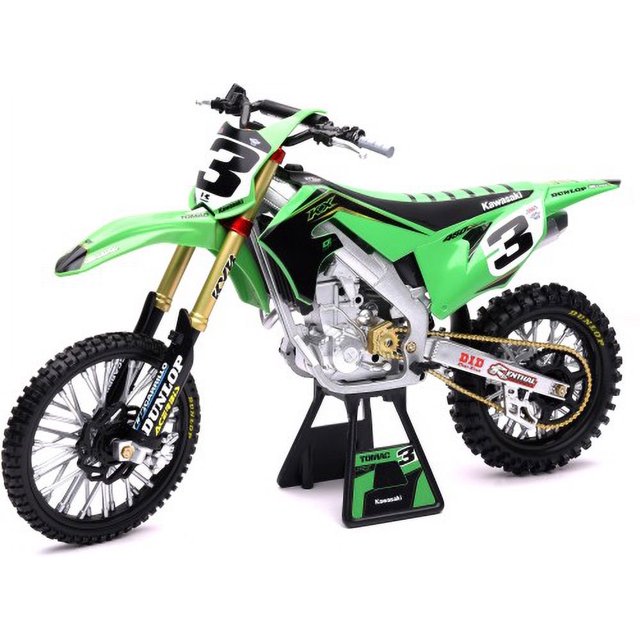 New Ray Toys Modèle Moulé sous Pression de Cavalier Tout-Terrain d'Équipe 1:6 Vert