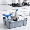 thumbnail image 4 of DPTALR 2-Compartment Plastic Cleaning Caddy – Commercial Quality Plastic Tool Organizer W/Handle For Cleaning Bathroom Floors &, 4 of 8