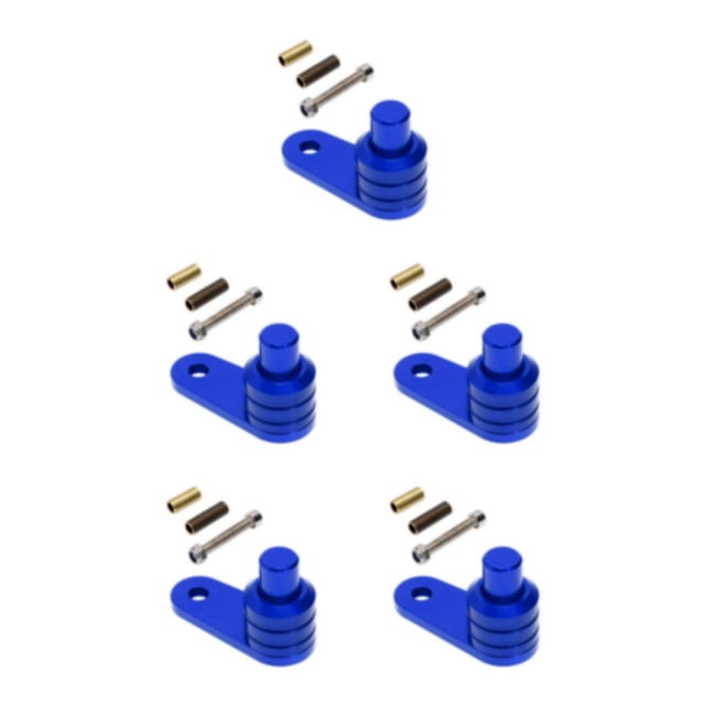 stanreset 1/2/3/5 Universal Aluminum Alloy Motorcycle Brake Lock Switch Replacement Motorbike Parking Button Lever Motorcycles Repair Blue 5PCS