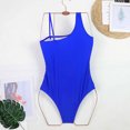 thumbnail image 3 of Diufon Swimsuit for Women Trendy Mesh Backless Bathing Suits Summer Beach Solid Color Tight Swimwear, 3 of 4