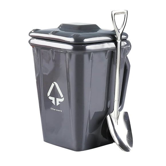 Hearth & Gear Tasse Amusante en Forme de Canette avec Cuillère Tasse à Boire Fantaisie pour Café Lait Jus Idée Unique Ensemble de Tasses 2 Tasses à Boire Tasses à Café d'Hiver pour Femmes Très Grande Tasse à Café Tasses en Céramique pour