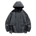 thumbnail image 1 of RXIRUCGD Veste de Montagne Extérieure pour Femmes, Coupe-Vent Chaude, Décontractée, Grise, Taille : m, 1 of 2