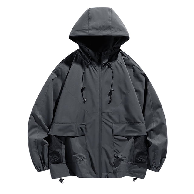 RXIRUCGD Veste de Montagne Extérieure pour Femmes, Coupe-Vent Chaude, Décontractée, Grise, Taille : m