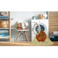 thumbnail image 2 of Ahgly Company Tapis d'Intérieur Lavables en Machine, Rectangle Transitionnel Brun Acajou, 5' x 7', 2 of 7