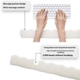 thumbnail image 3 of bedienty Clavier, Prise en Charge à Double Couche, Antidérapant et Résistant à la Sueur, Idéal pour le Jeu, Design Confortable Blanc 35 cm, 3 of 6