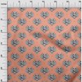 thumbnail image 2 of oneOone Georgette Viscose Fabric Animal Face Block Printed Fabric 1 Yard 42 Inch Wide, 2 of 4