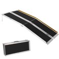 thumbnail image 1 of Portable Wheelchair Ramp, Non-Slip Aluminum Folding Handicap Ramp, Door Threshold Wheelchair Ramps with Reflective Strips for Car, Doorways, Curbs, Stairs, 1 of 8