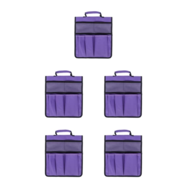 Transemion Work Portable Storage Bags With Ample Storage Space Durable Foldable Garden Kneeler Tool Bag Purple 5Set